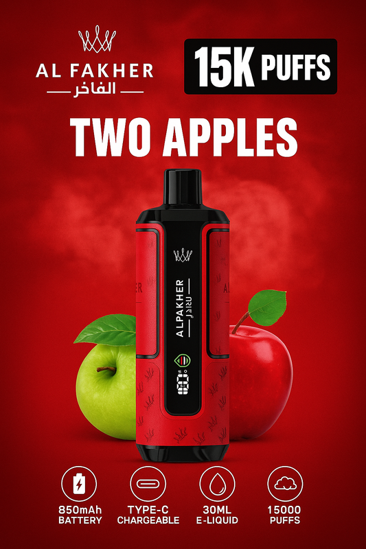 Al Fakher Hypermax 15000 Two Apples