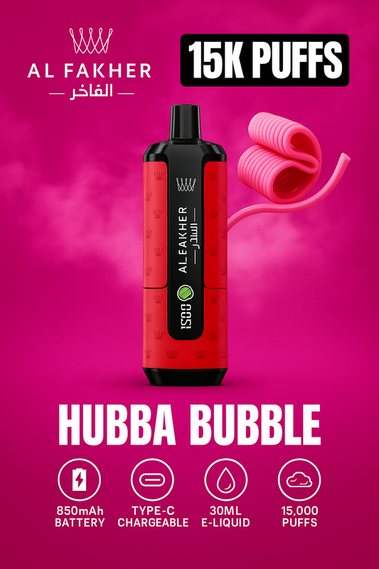 Al Fakher Hypermax 15000 Hubba Bubble
