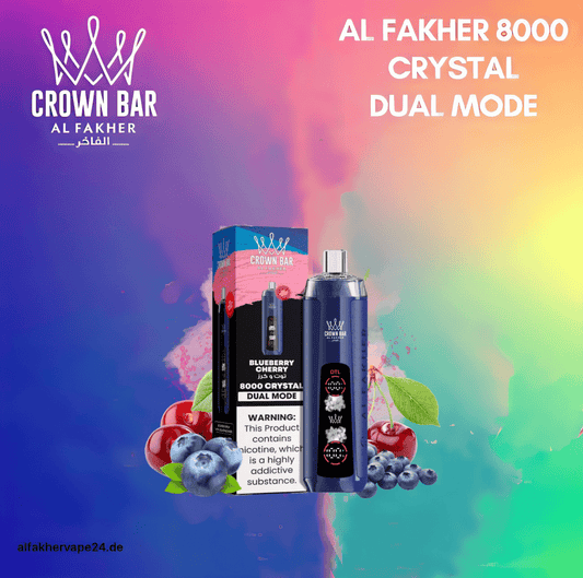 Al Fakher Blueberry Cherry 8000 Crystal - AlFakhervape24