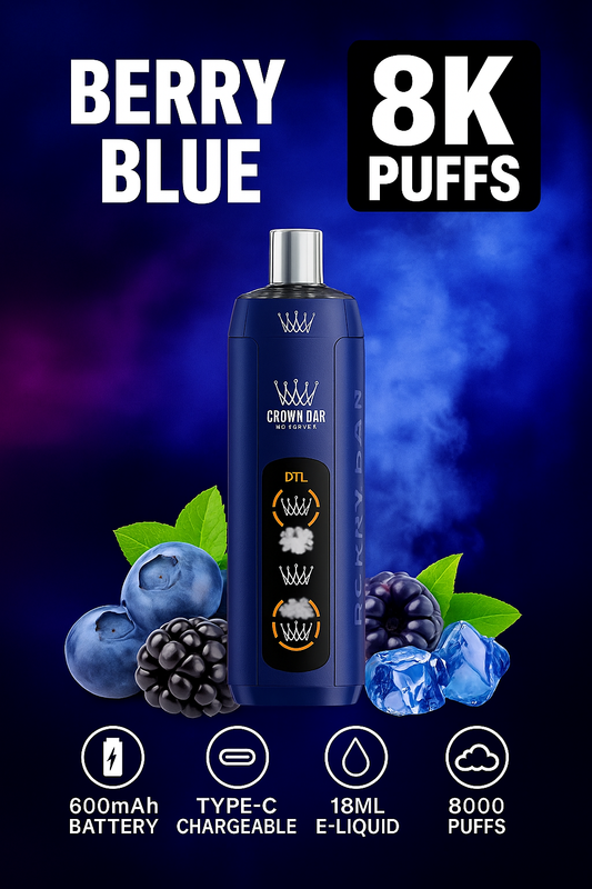 Al Fakher Crystal 8000 Berry Blue