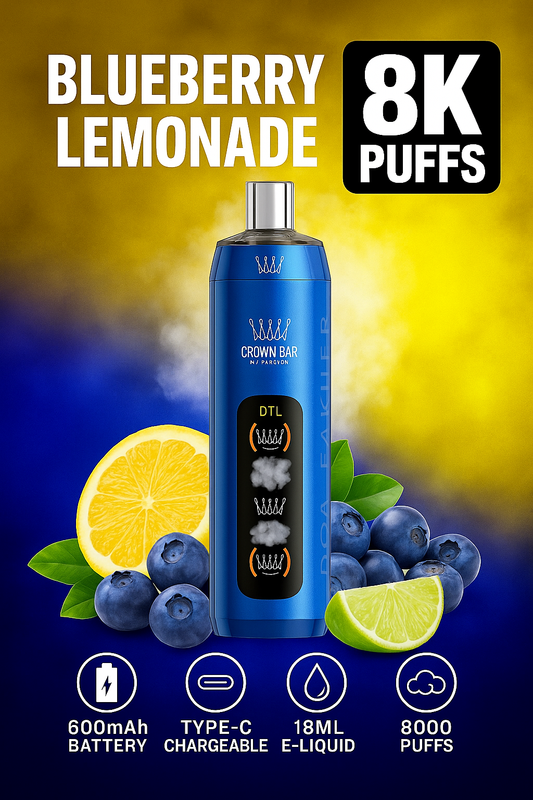 Al Fakher Crystal 8000 Blueberry Lemonade