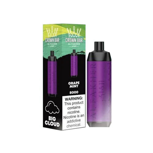 Al Fakher Crown Bar Grape Mint 8000