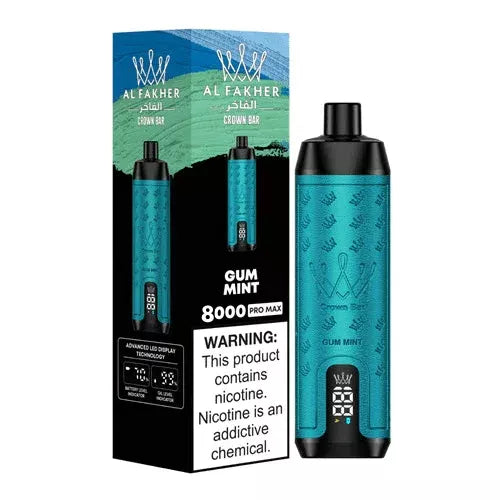 Al Fakher Crown Bar  Gum Mint 8000 - Vape