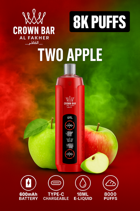 Al Fakher Crystal 8000 Two Apple