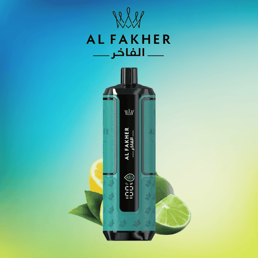 Al Fakher Hypermax 15K Einweg-Vape – Lemon Lime Geschmack, 15.000 Züge, LED-Display, frisches Design – erhältlich bei AlFakhervape24.